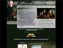 Tablet Screenshot of amusicalfeast.com